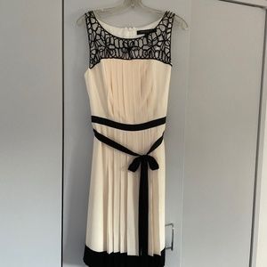 Carmen Marc Valvo cream dress
